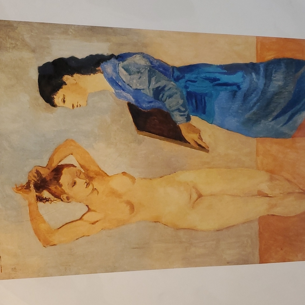 Picasso Print Naked Lady H 20" W 16" - Picture 3 of 7